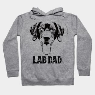 Black Lab Dad Labrador Hoodie